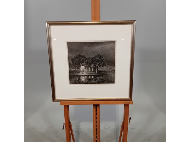 Litho, h. l. wesseling, oud huis 1/25 - afbeelding 1 van  7