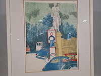 Litho, j. minnigh, villa borghese 3/15, 1975 - afbeelding 4 van  8