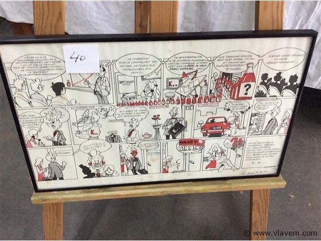 Litho stripvorm reclame getekend 19/50 - afbeelding 1 van  2