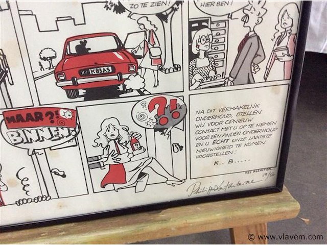 Litho stripvorm reclame getekend 19/50 - afbeelding 2 van  2