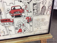 Litho stripvorm reclame getekend 19/50 - afbeelding 2 van  2