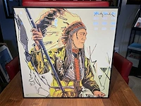 Lithografie andy warhol ‘war bonnet indian’ - afbeelding 1 van  4