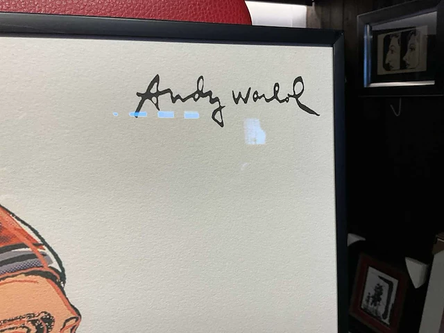 Lithografie andy warhol ‘war bonnet indian’ - afbeelding 2 van  4