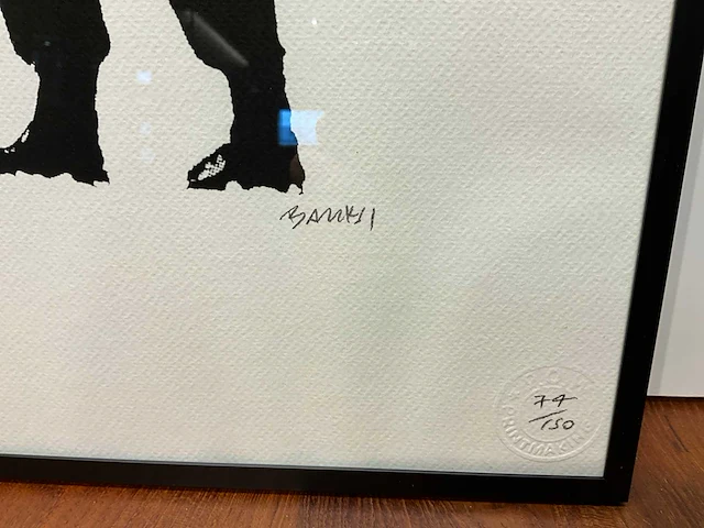 Lithografie banksy ‘oorlog en vrede’ - afbeelding 3 van  5