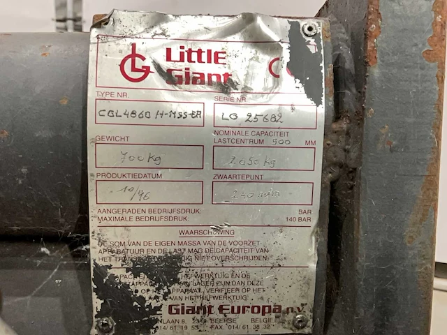 Little giant cbl4860 hmss-er voorzetstuk heftruck - afbeelding 5 van  13