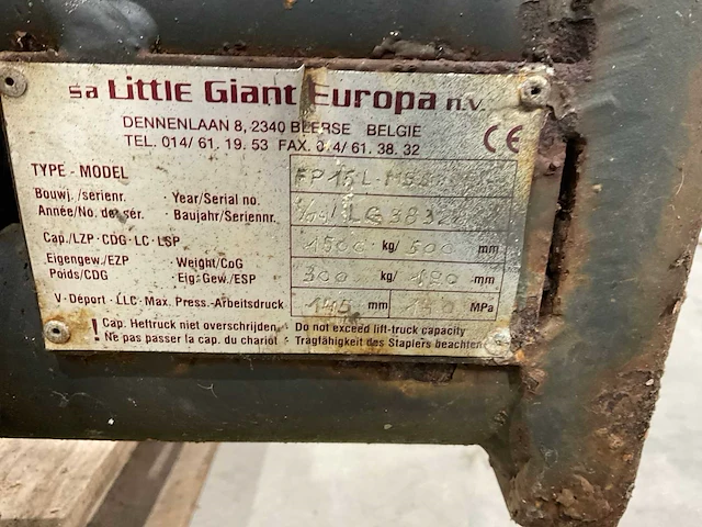 Little giant europa - fp15l - vorkenspreider - afbeelding 7 van  7
