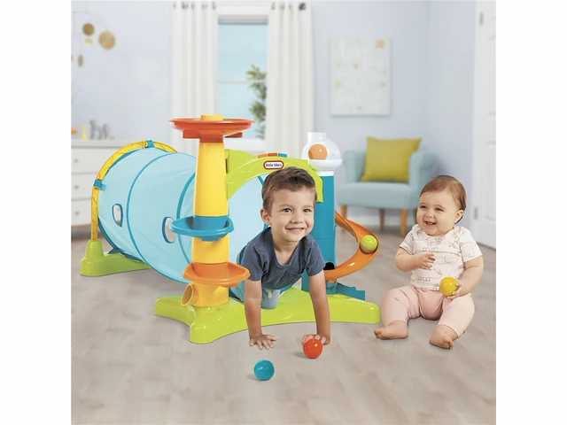 Little tikes 2 in 1 activiteitentunnel activity center - afbeelding 3 van  6