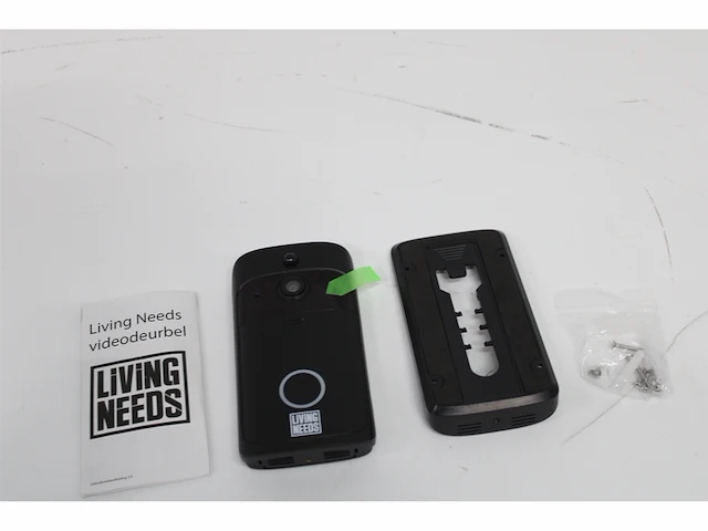 Living needs draadloze video deurbel met camera zwart - afbeelding 5 van  6