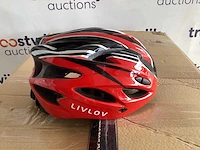 Livlov - rood - fietshelm (48x) - afbeelding 8 van  8