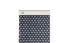 Livn deurgordijn tube antraciet 100x230 cm - afbeelding 1 van  4