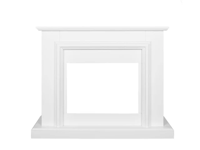 Livn schouwombouw saalbach wit 96 x 116 x 35 cm (hxbxd) hoogwaardig mdf wit - afbeelding 1 van  3