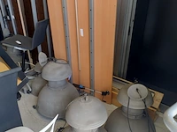 (locatie almere) 6x industriële hanglamp - afbeelding 1 van  10