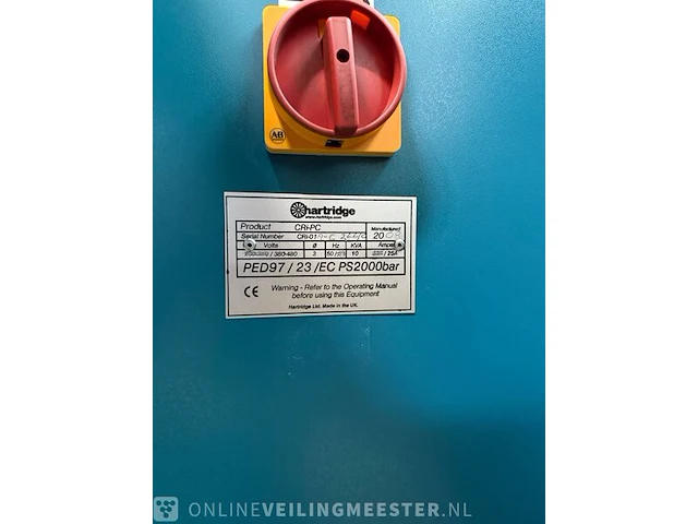(locatie assen) hartridge cri-pc - common-rail injector testbank, bouwjaar 2008 - afbeelding 10 van  10
