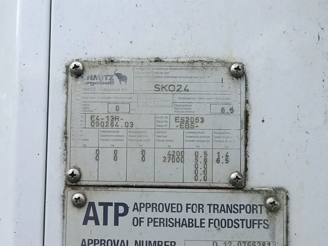 (locatie dalfsen) koeltrailer, schmitz, sko 24 thermo king sl-200e, 2008 - afbeelding 4 van  24