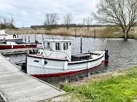 ( locatie dokkumer nieuwe zijlen ) unieke franse vissersboot / -kotter, frans visserboot - afbeelding 3 van  10