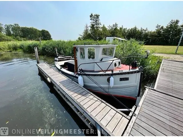 ( locatie dokkumer nieuwe zijlen ) unieke franse vissersboot / -kotter, frans visserboot - afbeelding 4 van  10