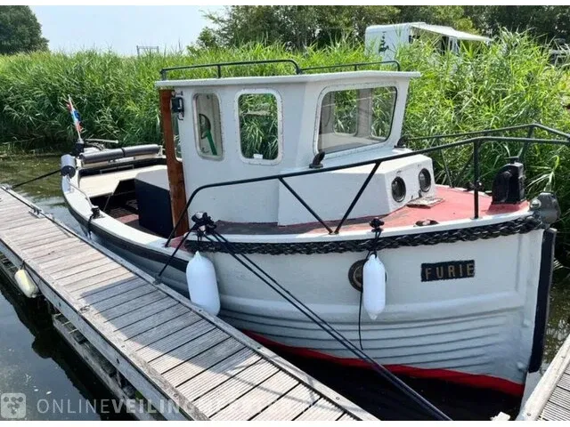 ( locatie dokkumer nieuwe zijlen ) unieke franse vissersboot / -kotter, frans visserboot - afbeelding 5 van  10