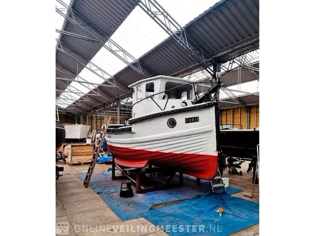 ( locatie dokkumer nieuwe zijlen ) unieke franse vissersboot / -kotter, frans visserboot - afbeelding 10 van  10