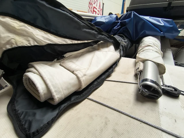( locatie sneek ) 2x splash zeilboot inclusief trolleys en wegtrailer, blauw - afbeelding 3 van  22