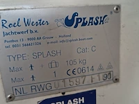 ( locatie sneek ) 2x splash zeilboot inclusief trolleys en wegtrailer, blauw - afbeelding 8 van  22