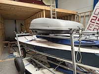 ( locatie sneek ) 2x splash zeilboot inclusief trolleys en wegtrailer, blauw - afbeelding 13 van  22