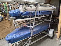 ( locatie sneek ) 2x splash zeilboot inclusief trolleys en wegtrailer, blauw - afbeelding 12 van  22