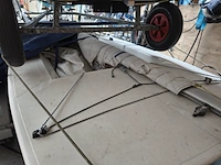 ( locatie sneek ) 2x splash zeilboot inclusief trolleys en wegtrailer, blauw - afbeelding 19 van  22
