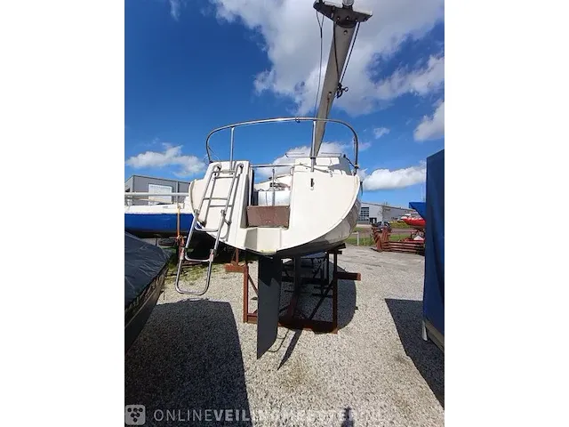 (locatie sneek) kajuitzeilboot met totasu sailpro 6pk 4 takt buitenboordmotor dehler, sprinta 70, wit, bouwjaar 1978 - afbeelding 36 van  36