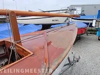 (locatie sneek) open zeilboot flytour, wit, bouwjaar ca 1980 - afbeelding 10 van  11