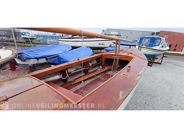 (locatie sneek) open zeilboot flytour, wit, bouwjaar ca 1980 - afbeelding 11 van  11