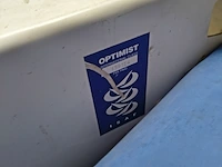 ( locatie sneek ) open zeilboot , westrijdoptimist , ned 2963, wit - afbeelding 9 van  10