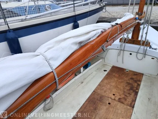 ( locatie sneek )polyvalk open zeilboot, polyester, bouwjaar ca. 1990 - afbeelding 7 van  17