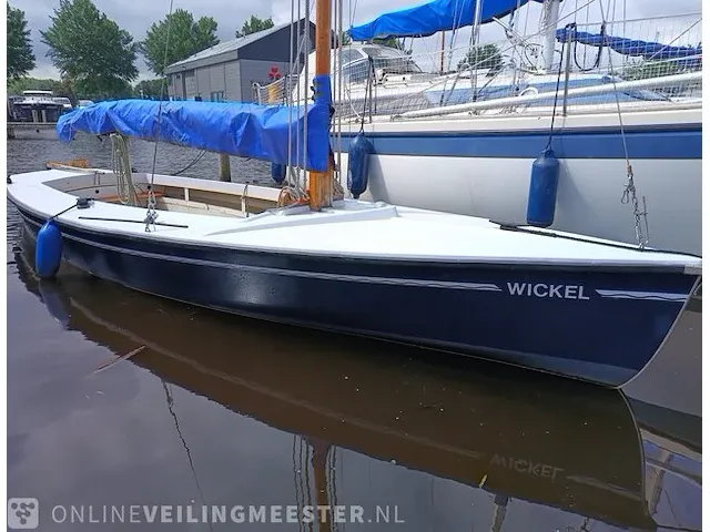 ( locatie sneek )polyvalk open zeilboot, polyester, bouwjaar ca. 1990 - afbeelding 10 van  17