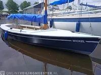 ( locatie sneek )polyvalk open zeilboot, polyester, bouwjaar ca. 1990 - afbeelding 10 van  17