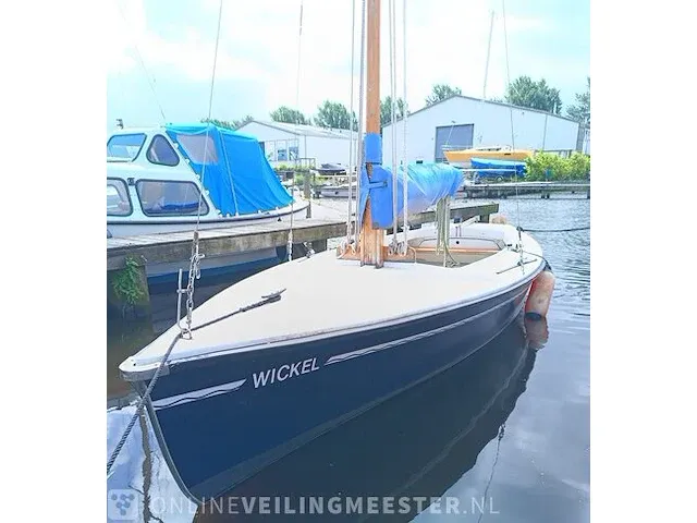( locatie sneek )polyvalk open zeilboot, polyester, bouwjaar ca. 1990 - afbeelding 11 van  17