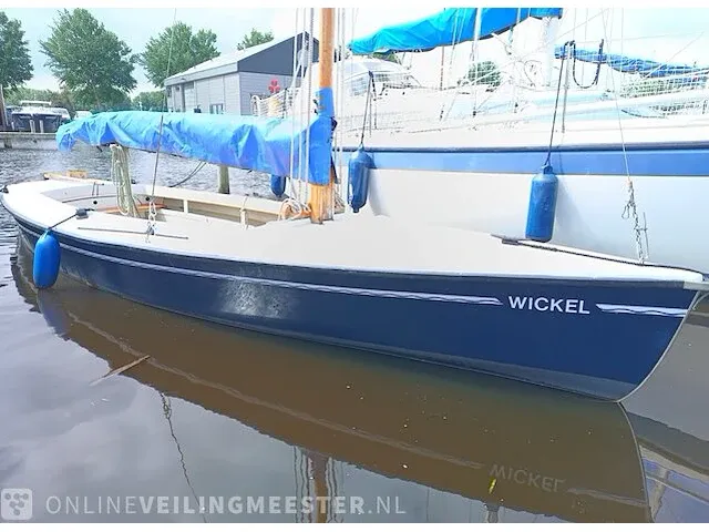 ( locatie sneek )polyvalk open zeilboot, polyester, bouwjaar ca. 1990 - afbeelding 14 van  17