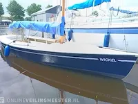 ( locatie sneek )polyvalk open zeilboot, polyester, bouwjaar ca. 1990 - afbeelding 14 van  17