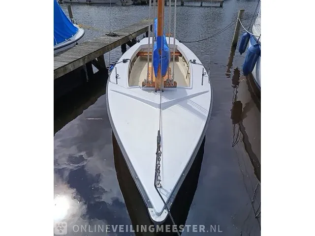 ( locatie sneek )polyvalk open zeilboot, polyester, bouwjaar ca. 1990 - afbeelding 15 van  17
