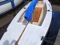( locatie sneek )polyvalk open zeilboot, polyester, bouwjaar ca. 1990 - afbeelding 17 van  17