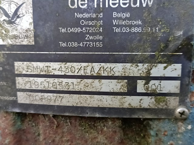 (locatie sneek) schaftwagen, de meeuw, smwt-430/ea/kk - afbeelding 9 van  24