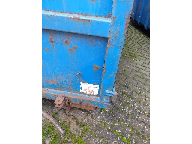 (locatie soest) ca. 30 m³ container afdeknet - afzetcontainer haakarm , ktk, nd30-9224, blauw - afbeelding 2 van  20