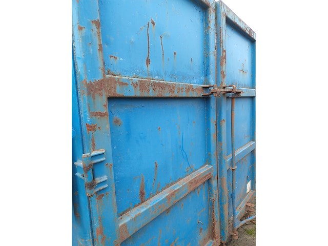 (locatie soest) ca. 30 m³ container afdeknet - afzetcontainer haakarm , ktk, nd30-9224, blauw - afbeelding 4 van  20