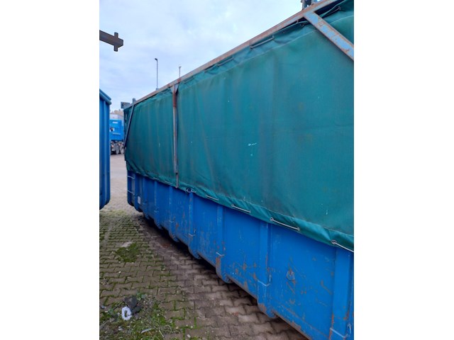 (locatie soest) ca. 30 m³ container afdeknet - afzetcontainer haakarm , ktk, nd30-9224, blauw - afbeelding 10 van  20