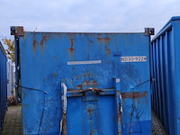 (locatie soest) ca. 30 m³ container afdeknet - afzetcontainer haakarm , ktk, nd30-9224, blauw - afbeelding 1 van  20