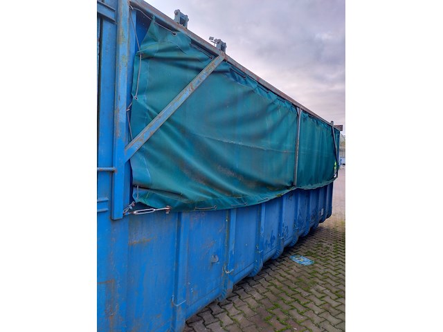 (locatie soest) ca. 30 m³ container afdeknet - afzetcontainer haakarm , ktk, nd30-9224, blauw - afbeelding 19 van  20