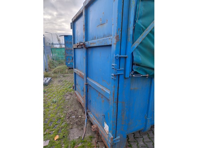 (locatie soest) ca. 30 m³ container afdeknet - afzetcontainer haakarm , ktk, nd30-9224, blauw - afbeelding 20 van  20