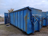 (locatie soest) ca. 30 m³ deksel container - afzetcontainer haakarm hydraulisch, ktk, kr30-9226, blauw - afbeelding 1 van  27