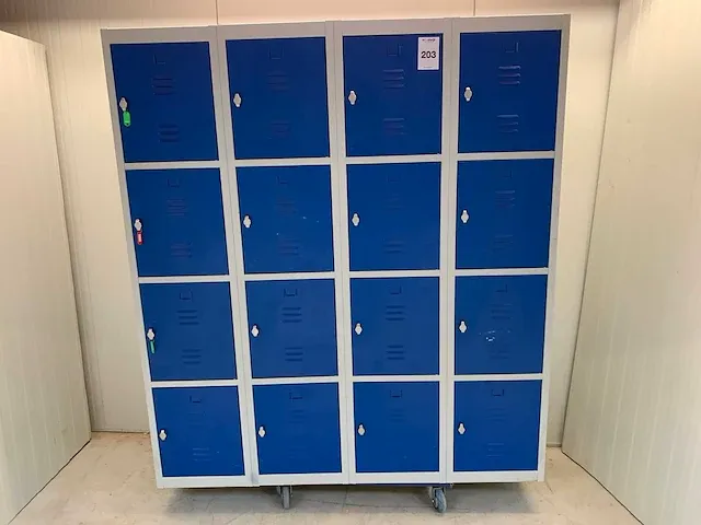 Lockerkast 16-lockers - afbeelding 1 van  3