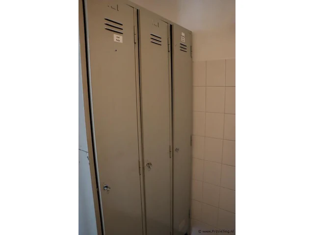 Lockerkast, 3-deurs - 98x50x185cm - afbeelding 2 van  4