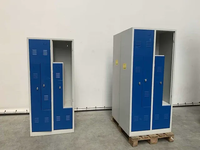 Lockerkast 4 deurs 800x500x1800mm (3x) - afbeelding 1 van  4